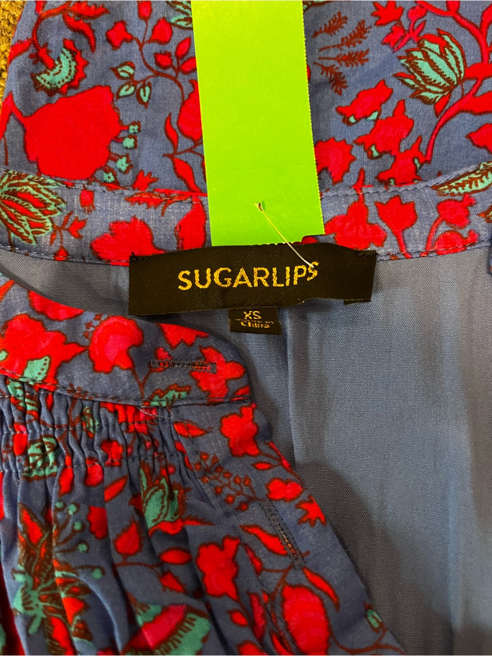 Sugarlips Tanya Floral Katara Smocked Top Size Small - Picture 5 of 6